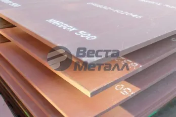 Стальной лист 102 мм Hardox 500 Стальной лист 102 мм Hardox 500
