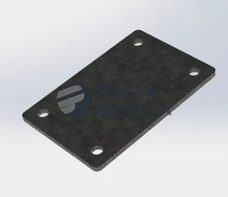 Пластина прямоугольная с отверстиями 250х300х22 мм ст45