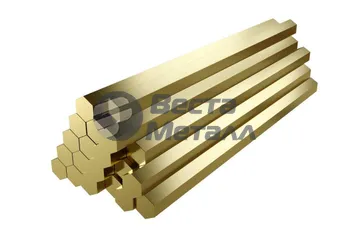 Шестигранник латунный ЛС59-1 5 Шестигранник латунный ЛС59-1 5