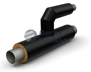 Тройник параллельный 219х6.0 - 133x4.5 Ст10-20 ГОСТ 10704-91/10705-80 -  ППУ ПЭ - МЗИ