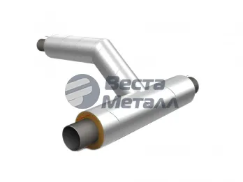 Тройниковое ответвление с переходом 219х8.0 - 133х5.0 - 159х5.0 09Г2С ГОСТ 8732-78 - ППУ ОЦ - ЗМКВ