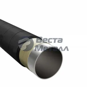 Труба УС-2 двухслойная стальная электросварная d426х9 Труба УС-2 двухслойная стальная электросварная d426х9