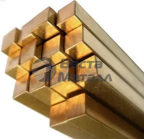 Квадрат бронзовый БрАЖ9-4 60х60х3000 Квадрат бронзовый БрАЖ9-4 60х60х3000