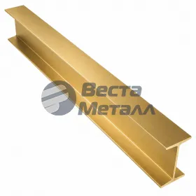 Алюминиевый двутавр 18х13х18х1.5 (1.0м) золото