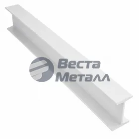 Алюминиевый двутавр 30х20х30х1.5 (6.055м) белый муар