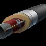 Труба ППУ ОЦ с греющим кабелем 76x3.5